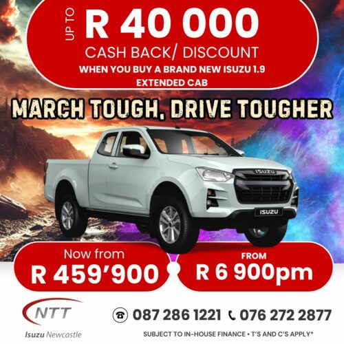 March Tough, Drive Tougher! image from NTT Isuzu