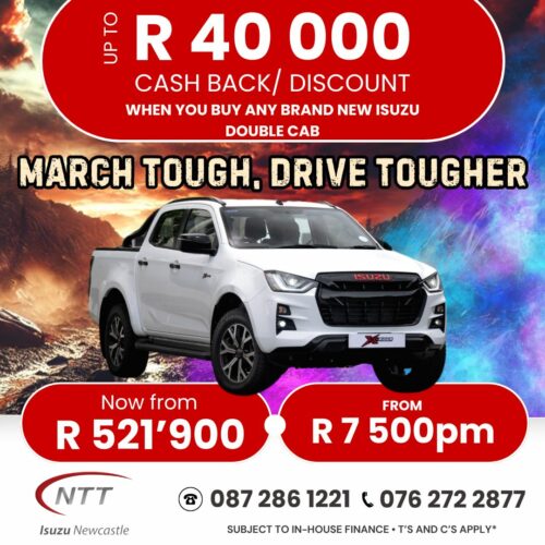 March Tough, Drive Tougher! image from NTT Isuzu