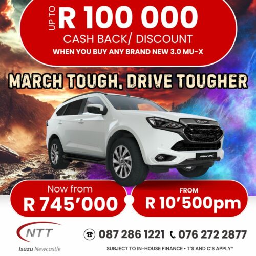 March Tough, Drive Tougher! image from NTT Isuzu